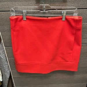 Jcrew orange wool mini skirt size 2 like new